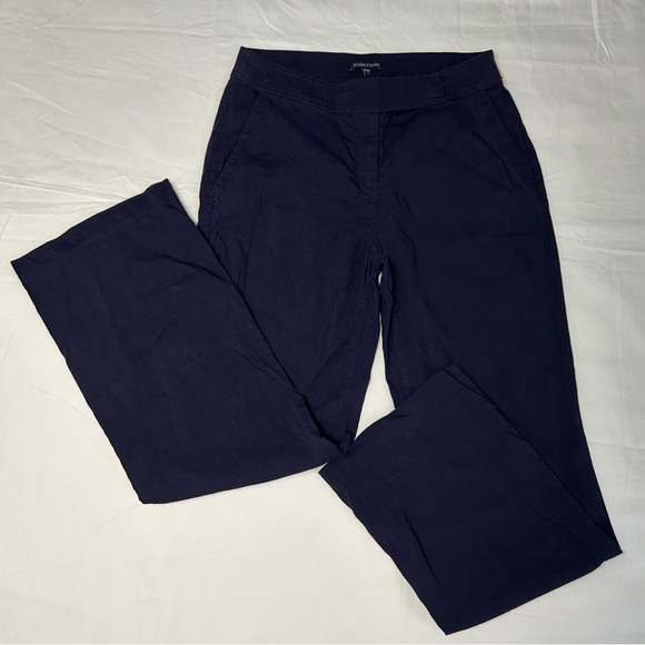 Eileen Fisher Women's Navy Trousers - Picture 3 of 13